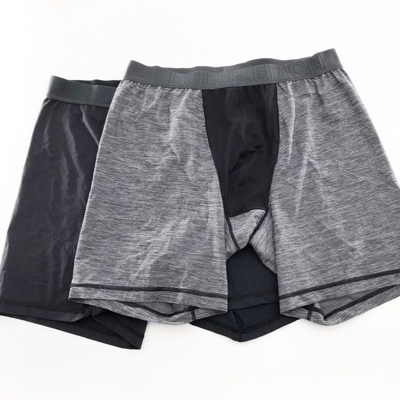 Lululemon Men's Set of 2 Gray and Black Briefs Size XL - Picture 1 of 5